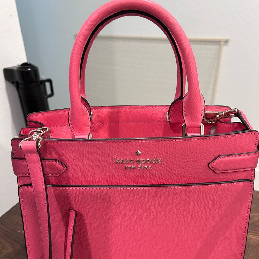 Hot pink Kate Spade handbag with optional/detachable shoulder strap